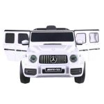 Dečiji džip Mercedes G63 sa mekim gumama i kožnim sedištem - Beli - Slika 3