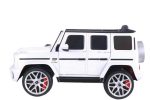 Dečiji džip Mercedes G63 sa mekim gumama i kožnim sedištem - Beli - Slika 5