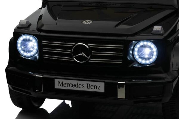 Džip 4×4 Mercedes Benz G500 sa mekim gumama i kožnim sedištem - Crni - Slika 3