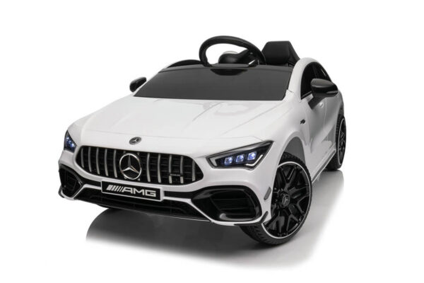 Auto Mercedes 4x4 CLA 45 AMG sa mekim gumama i kožnim sedištem - Beli - Slika 2