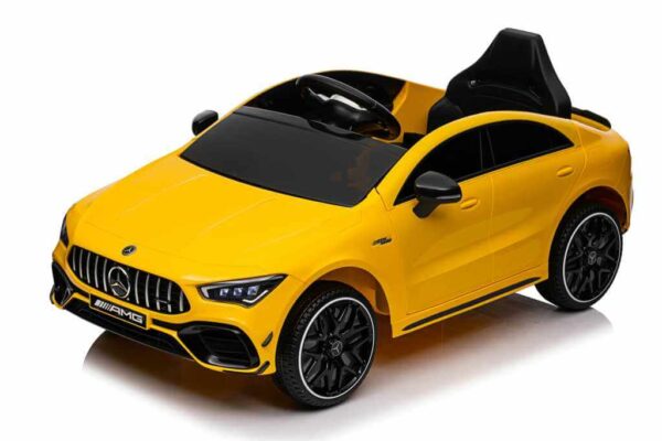 Auto Mercedes 4x4 CLA 45 AMG sa mekim gumama i kožnim sedištem - Žuti - Slika 4