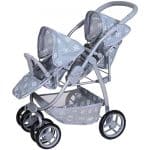 Kolica za dve lutke Milo - Royal Grey 164408