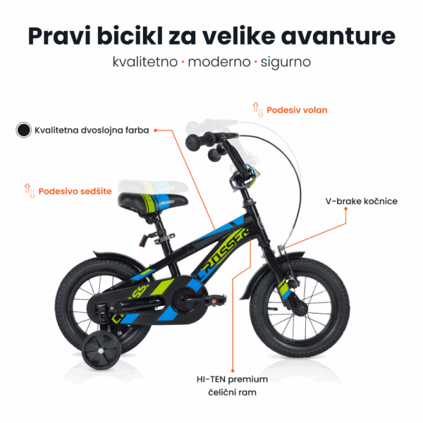 Dečija Bicikla 12'' Rockstar SM-12107 - Slika 3