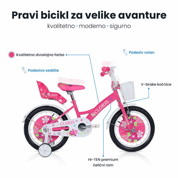 Dečija bicikla 16'' Cloris SM-16009 - Slika 4