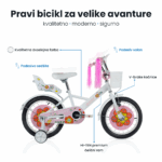 Dečija bicikla 16'' Daisy bela SM-16013 - Slika 3