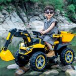 Bager dečiji na akumulator sa kasikom i prikolicom