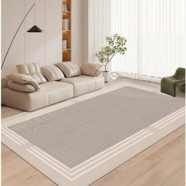 Tepih za sobu sa gumenom podlogom 120x180cm – Sive linije, TG-1128