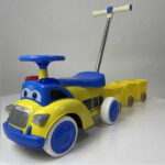 Dečija guralica sa tri prikolice 473 - Plava - Slika 3