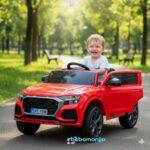 Auto Audi Style MB1960 crveni sa dečakom u autu