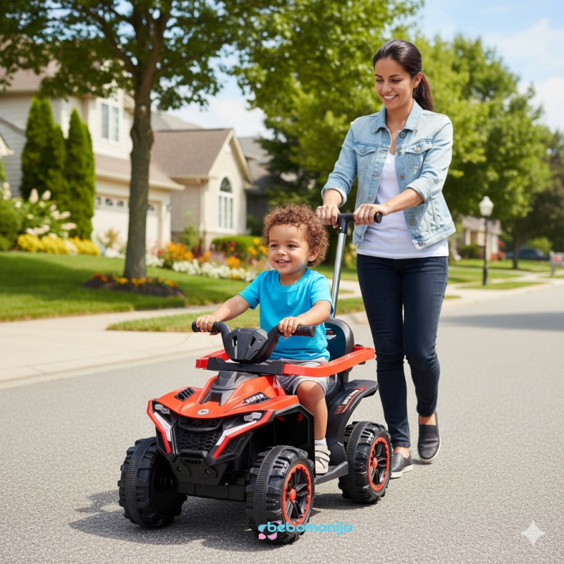 kvad-na-akumulator-MB4825T-crveni-3 Kvad-guralica na akumulator MB4825T 6V - Crveni - Slika 1