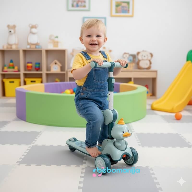 trotinet-664-plavi-1 Trotinet sa sedišem Patkica 664 plavi