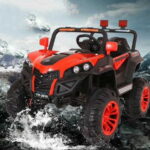 Veliki džip na akumulator terenac 4X4 – Crveni, BJNA2018 - Slika 2