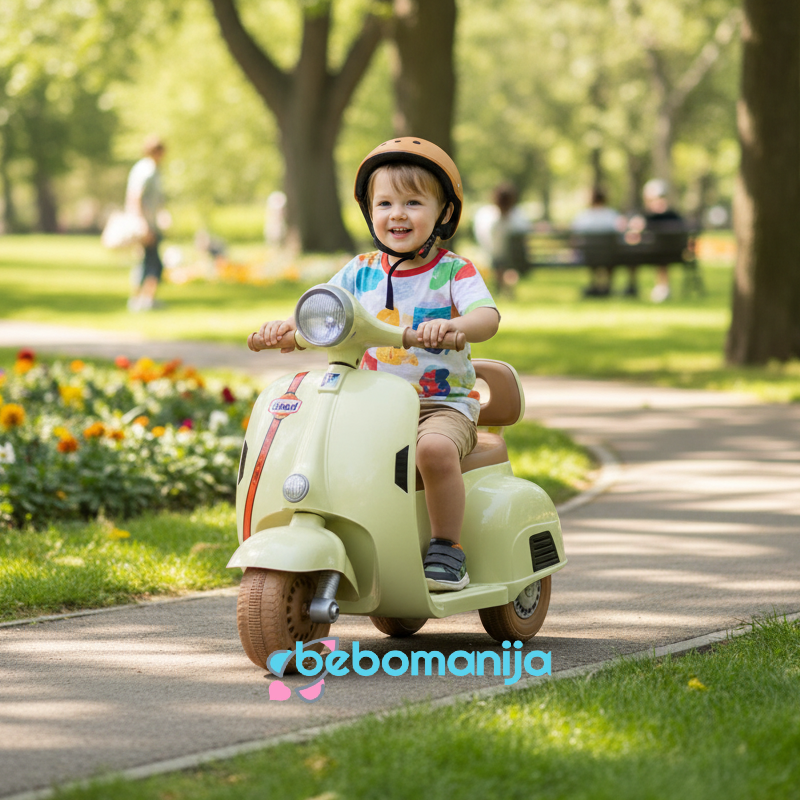 vespa-na-akumulator-zelena-062168Z-2 Vespa na akumulator Y-MB276 6V zelena 062168Z - Slika 1