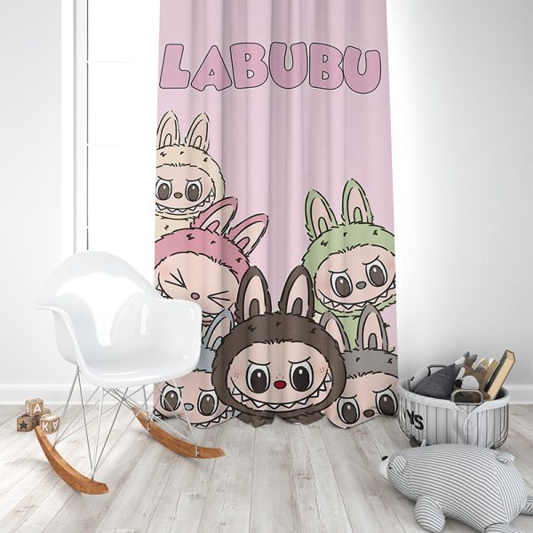 Dečiji draper D-072 Labubu roze