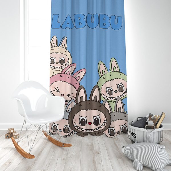 Dečiji draper D-073 Labubu plavi
