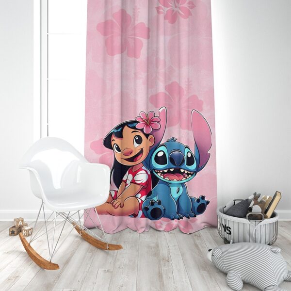 Dečiji draper D-070 Stitch roze