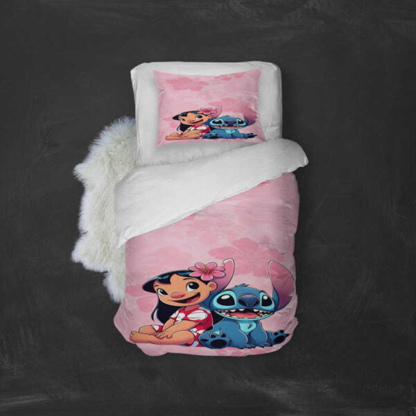 Posteljina za decu Stitch roze PP-104