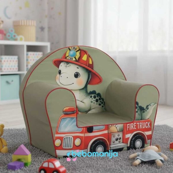Dečija fotelja Dino vatrogasac 