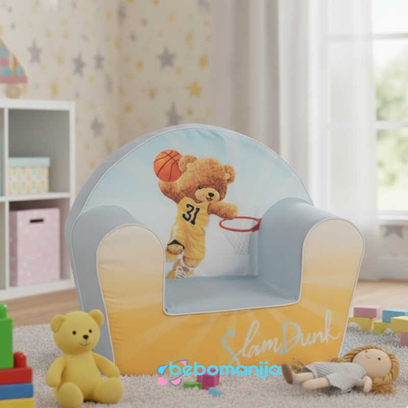 Dečija fotelja Meda basketaš