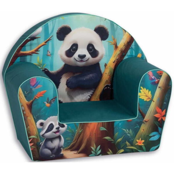 Dečija fotelja Panda i Rakun