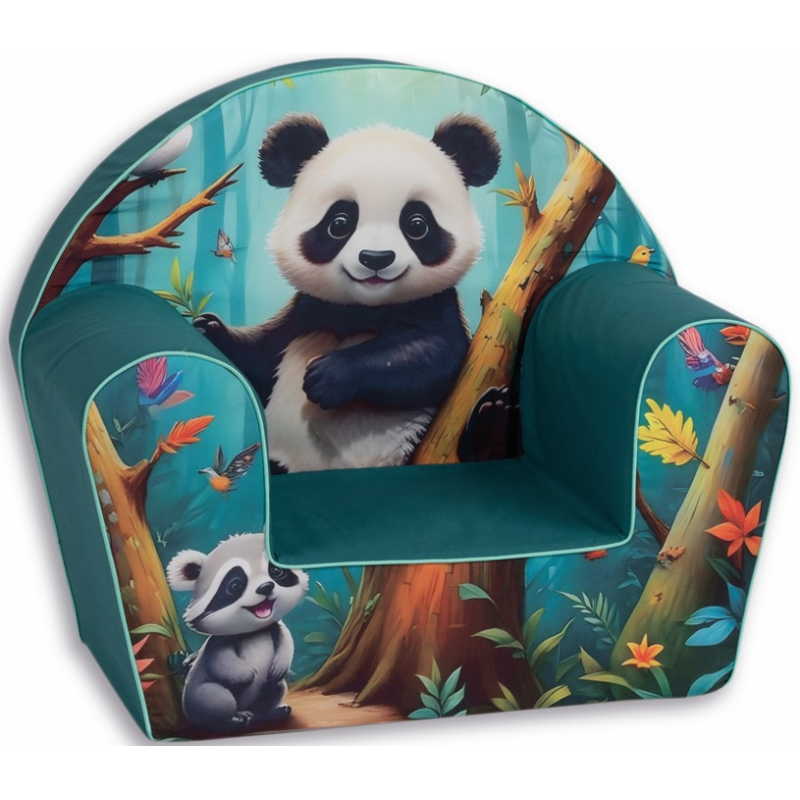 Dečija fotelja Panda i Rakun