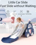 Dečiji tobogan Autić sa košem plavi