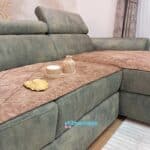 Prekrivači Cotex kocka svetlo braon