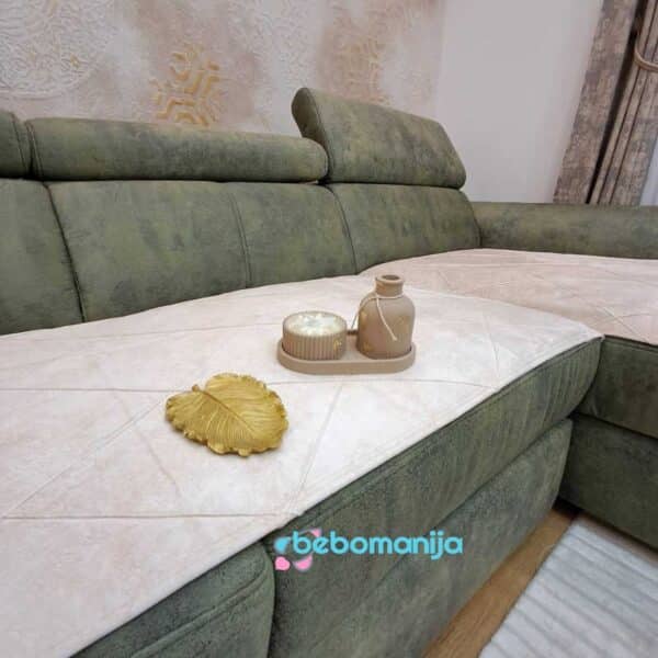 Prekrivači Cotex kocka svetlo krem