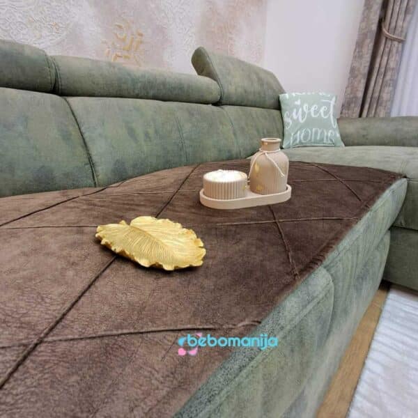 Prekrivači Cotex kocka tamno braon