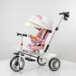Sklopivi tricikl 4003 Rozi
