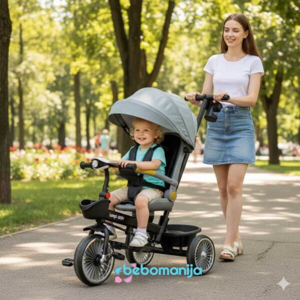 Sklopivi tricikl 4003 Sivi