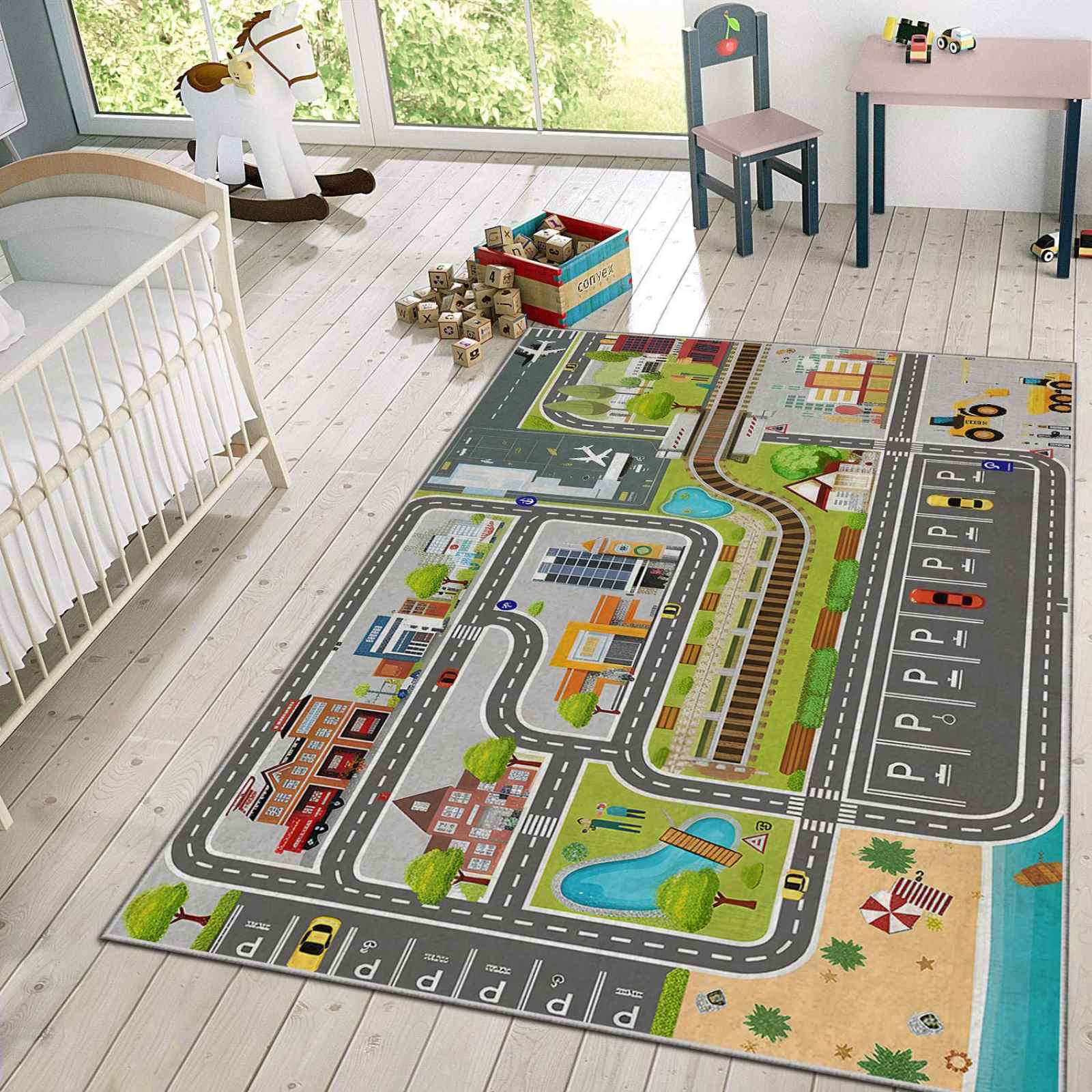 Tepih za dečake Parking staza TG-235