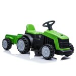 Traktor sa prikolicom na akumulator zeleni slikan sa strane