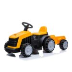 Traktor sa prikolicom na akumulator žuti