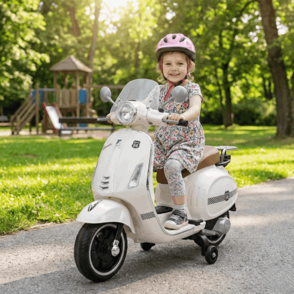 Dečiji Motor Retro Beli – SM-25001B