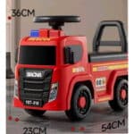 Auto-guralica Vatrogasac sa svetlom i muzikom - 632273, Crvena - Slika 2