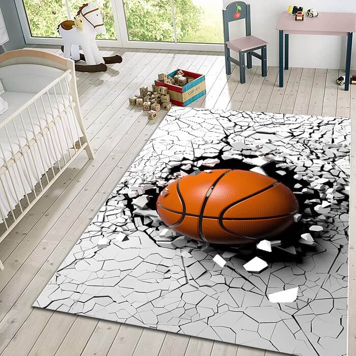 Dečiji tepih 3D košarkaška lopta Tg-2209