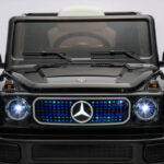 Džip 4x4 na akumulator Mercedes CONCEPT EQG sa mekim gumama i kožnim sedištem - Crni - Slika 3