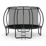 Trambolina Premium Stil Crna 305cm sa merdevinama i sigurnosnom mrežom