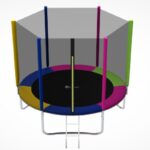 Trambolina Premium Stil Multicolor 305cm sa merdevinama i sigurnosnom mrežom - Slika 2