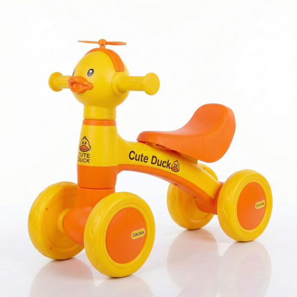 Dečija guralica "Cute Duck" sa muzikom i svetlom - Žuta