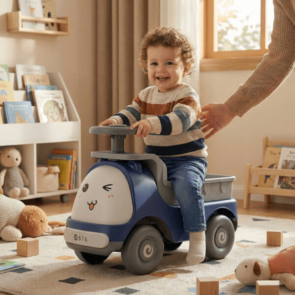 Dečija guralica "Kamion" sa muzikom i svetlima - Plava