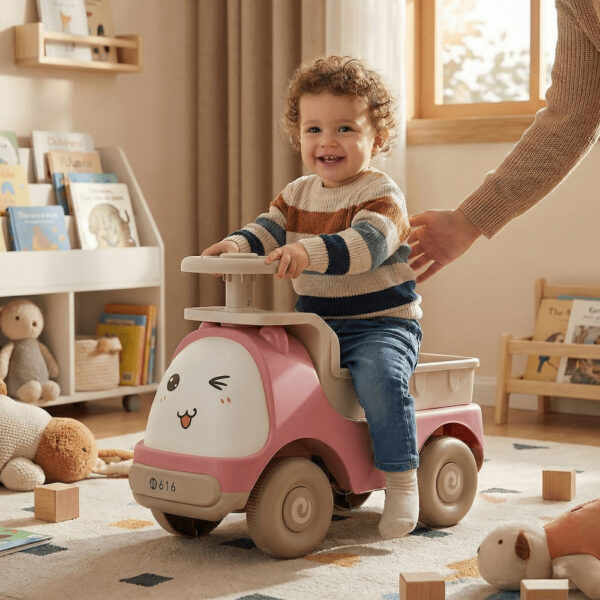 Dečija guralica "Kamion" sa muzikom i svetlima - Roze