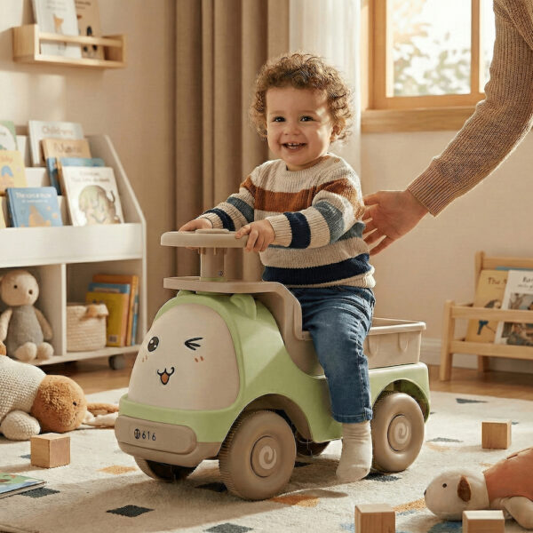 Dečija guralica "Kamion" sa muzikom i svetlima - Zelena