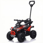 Dečija Guralica Kvad off-road 2u1 sa ručkom za guranje - Crveni