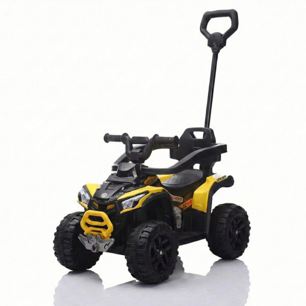Dečija Guralica Kvad off-road 2u1 sa ručkom za guranje - Žuti