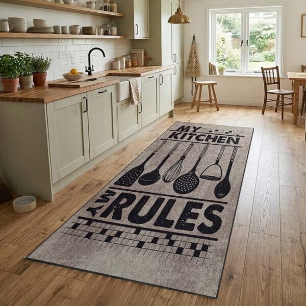 Staza za kuhinju 80x160cm sa gumenom podlogom  – My kitchen-my rules, VKG-010