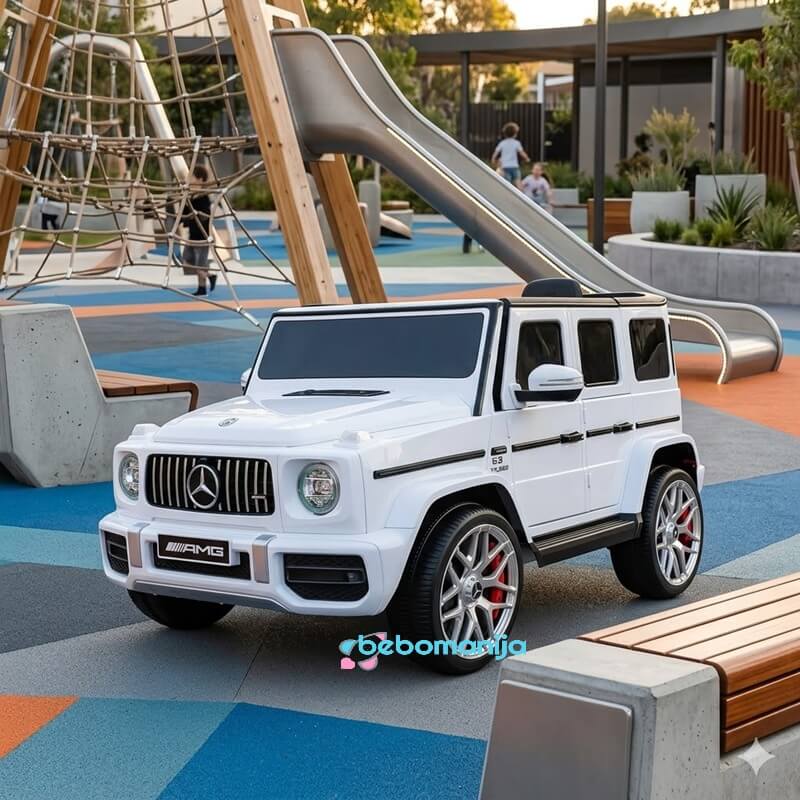 Licencirani auto Mercedes G63 beli