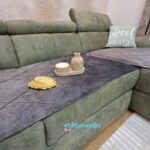 Prekrivači Cotex Kocka (Dva dela) Tamno sivi