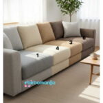 Prekrivači Sohio (Tri dela) – Tamno bež 